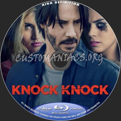 Knock Knock blu-ray label