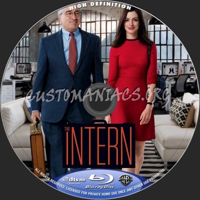 The Intern blu-ray label