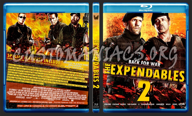 The Expendables 2 blu-ray cover - DVD Covers & Labels by Customaniacs ...