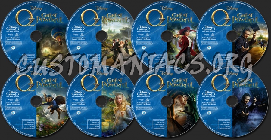 Oz The Great and the Powerful blu-ray label