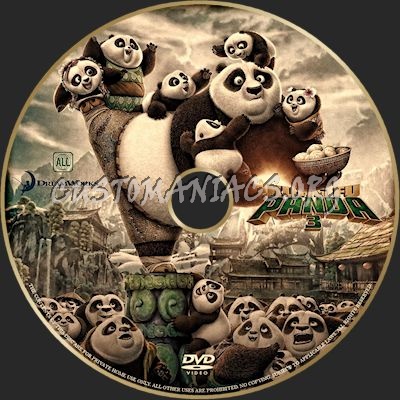 Kung Fu Panda 3 dvd label