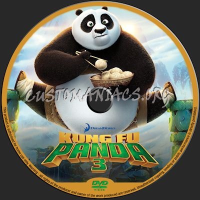 Kung Fu Panda 3 dvd label