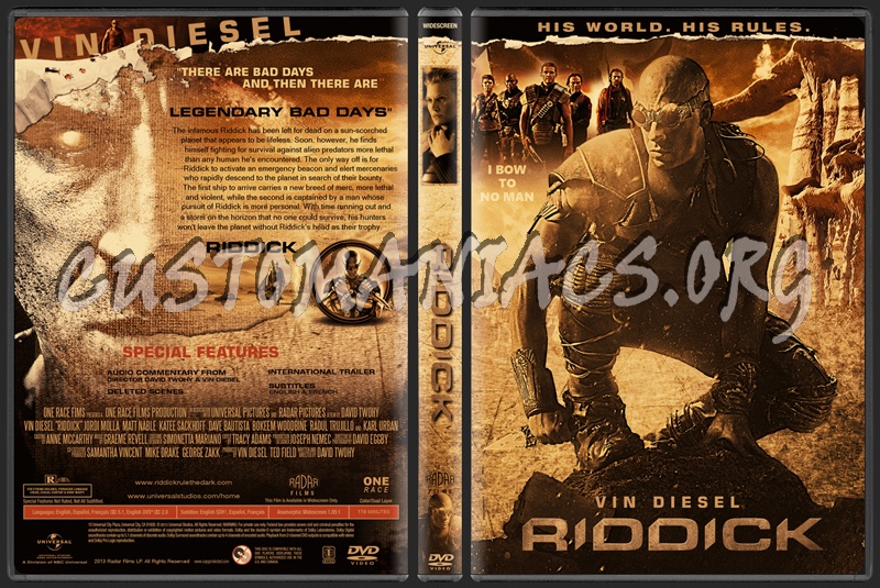 Riddick dvd cover