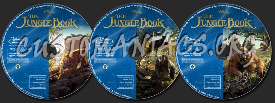 The Jungle Book blu-ray label