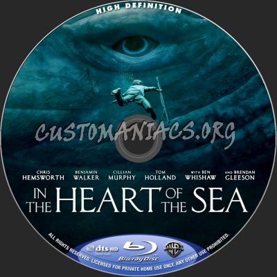 In The Heart Of The Sea blu-ray label