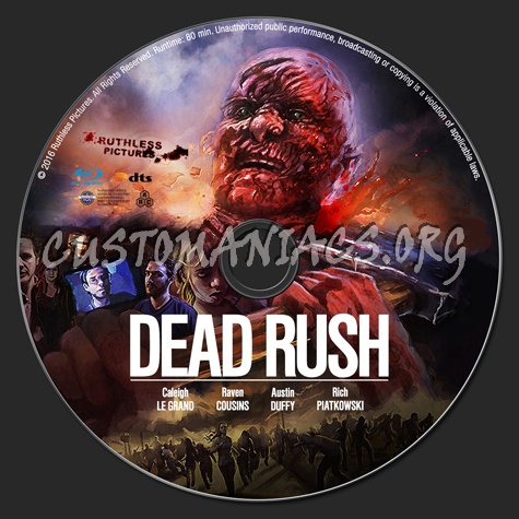 Dead Rush blu-ray label