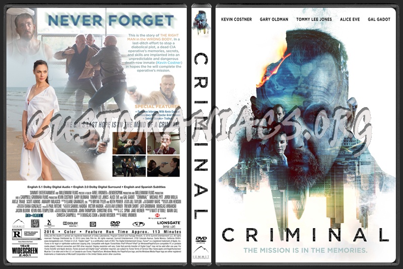 Criminal dvd cover