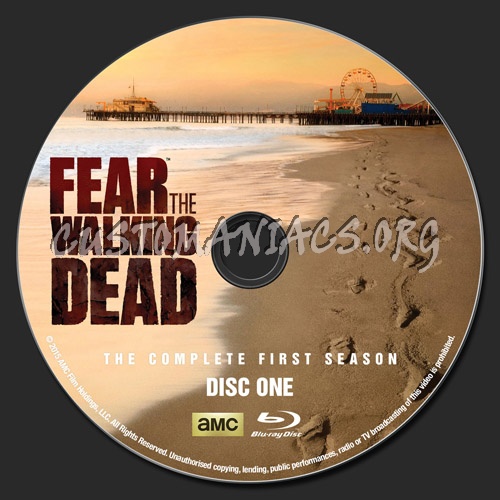 Fear The Walking Dead - Season 1 blu-ray label