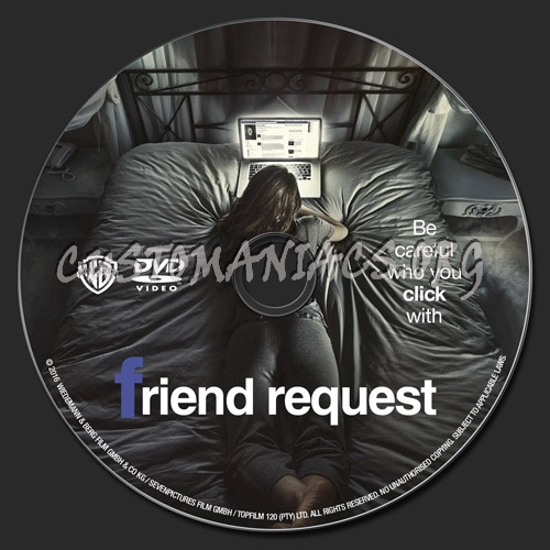 Friend Request dvd label