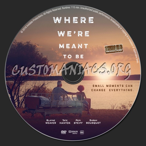 Where We're Meant to Be dvd label