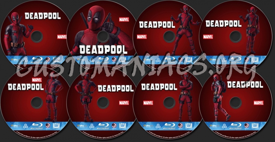 Deadpool blu-ray label