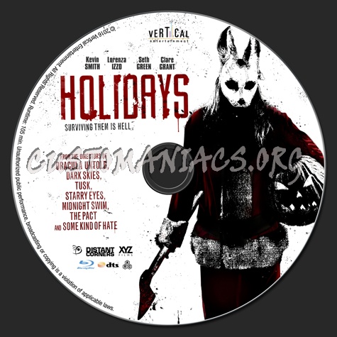 Holidays blu-ray label