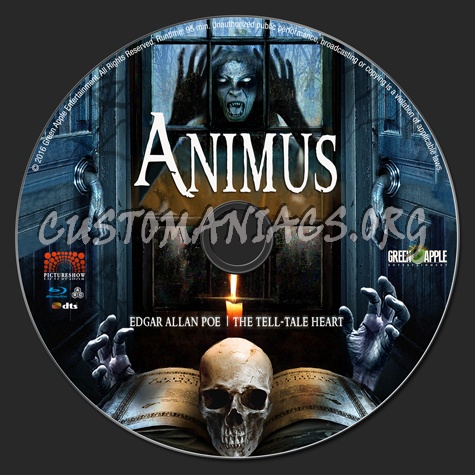 Animus: The Tell-Tale Heart blu-ray label