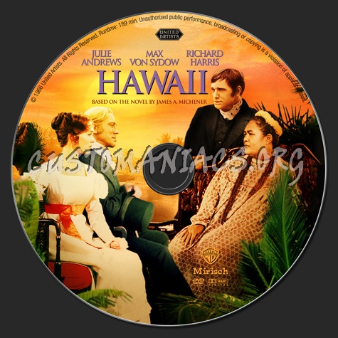 Hawaii (1966) dvd label