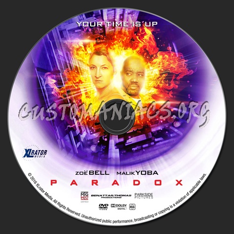 Paradox (2016) dvd label