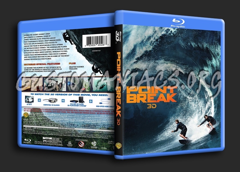 Point Break 3D blu-ray cover - DVD Covers & Labels by Customaniacs, id ...