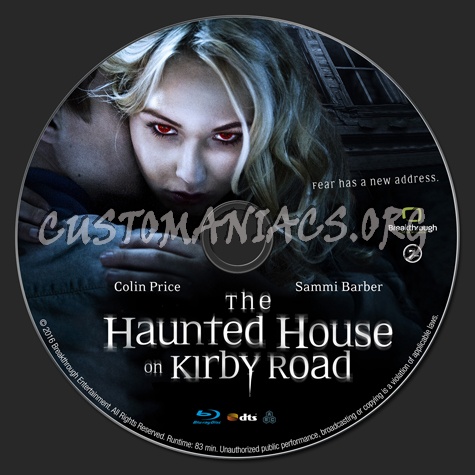 The Haunted House on Kirby Road blu-ray label