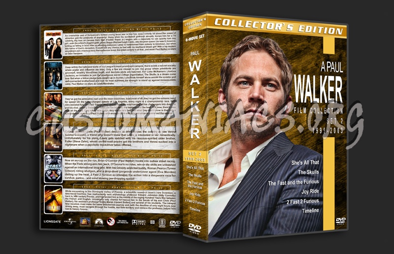 Paul Walker Filmography - Set 2 (1999-2003) dvd cover