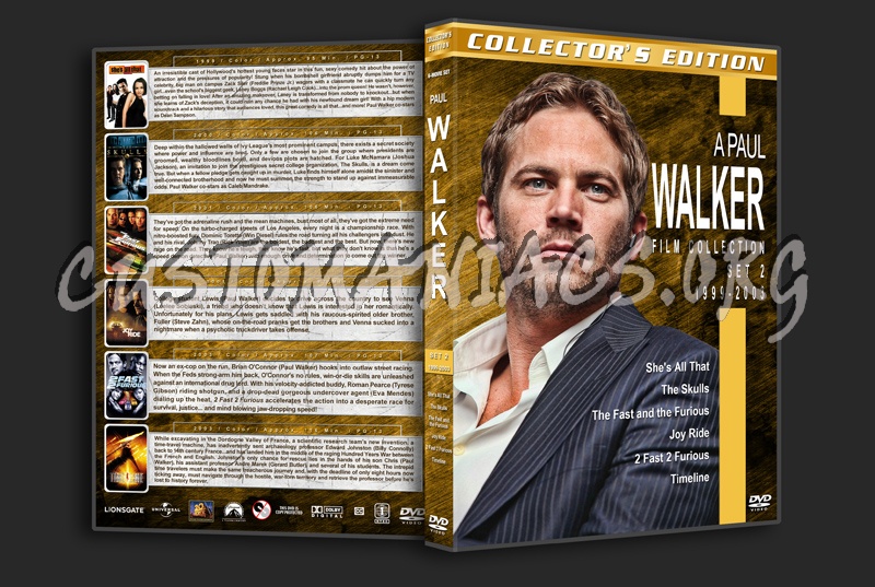 Paul Walker Filmography - Set 2 (1999-2003) dvd cover