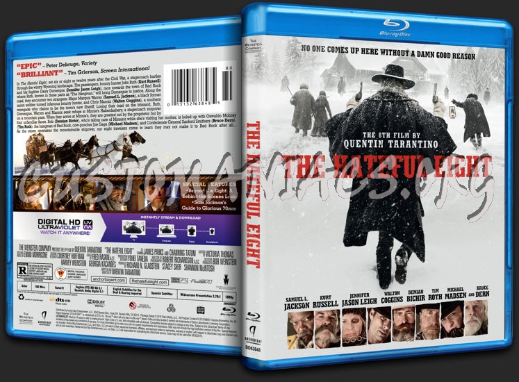 The Hateful Eight blu-ray cover