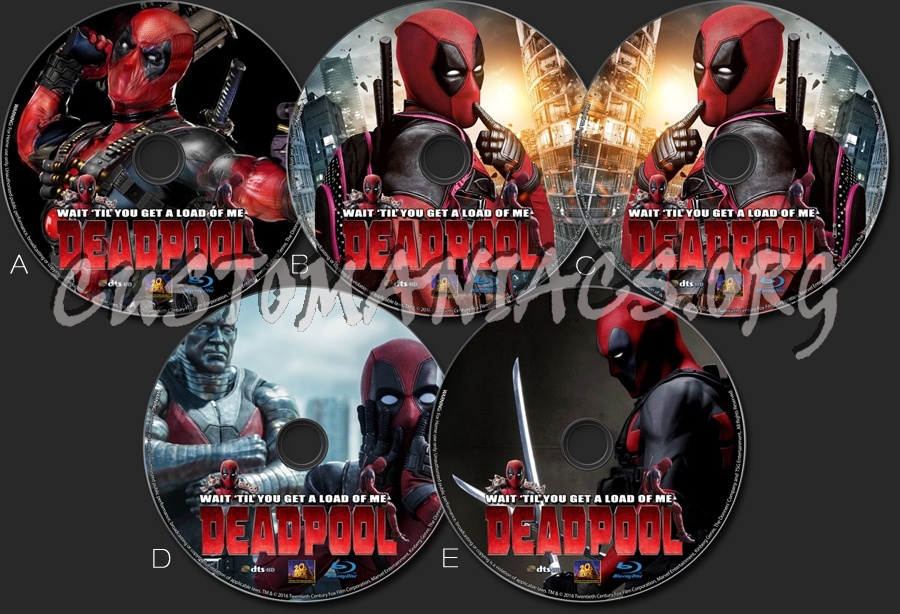 Deadpool blu-ray label