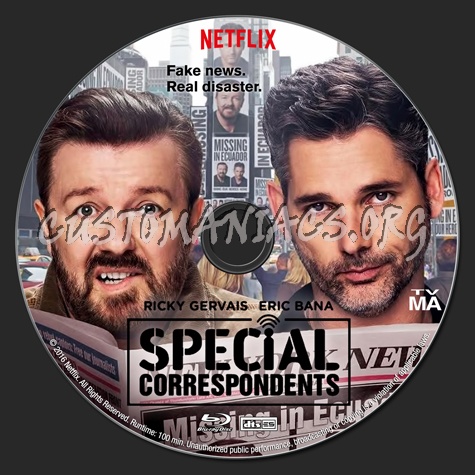 Special Correspondents blu-ray label