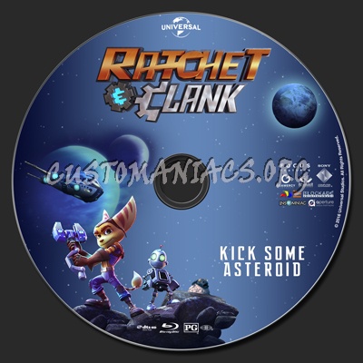 Ratchet & Clank blu-ray label