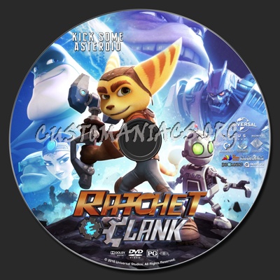 Ratchet & Clank dvd label