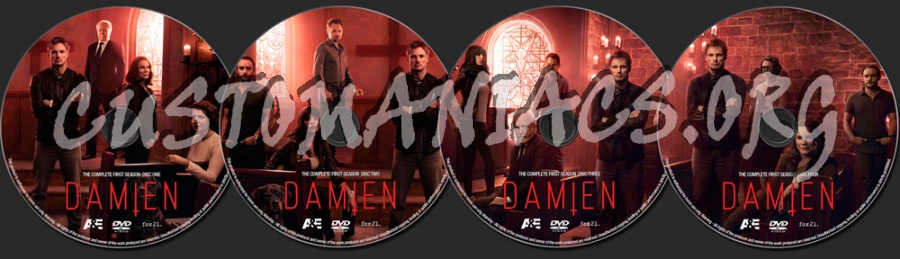 Damien Season 1 dvd label