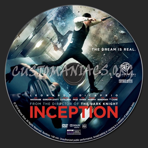 Inception (2016) dvd label