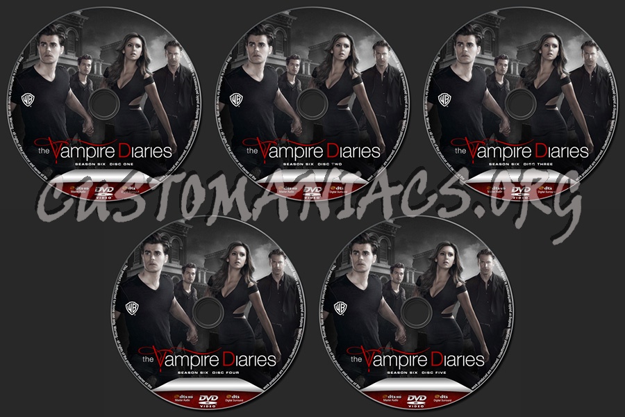 The Vampire Diaries Season 6 dvd label