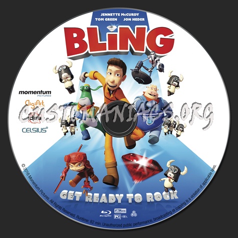 Bling blu-ray label