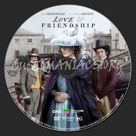 Love & Friendship dvd label