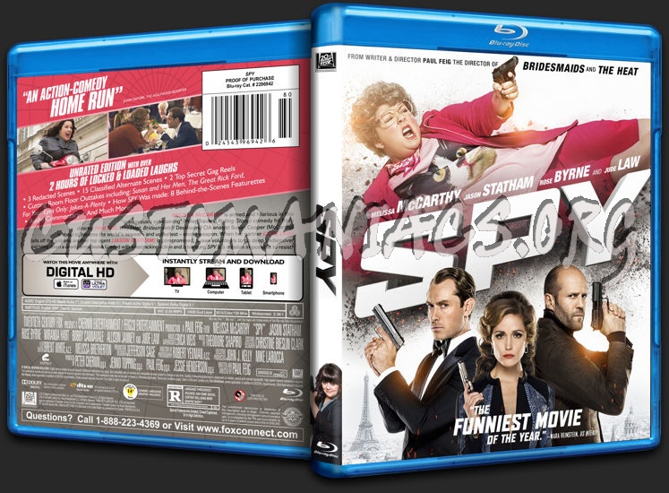 Spy blu-ray cover