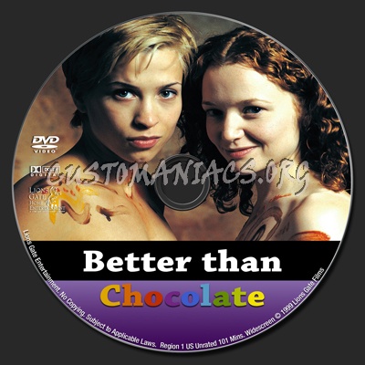 Better Than Chocolate dvd label