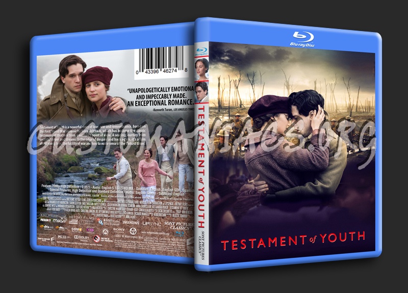 Testament of Youth blu-ray cover