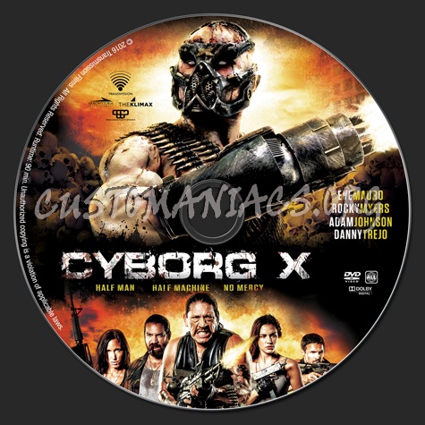 Cyborg X dvd label