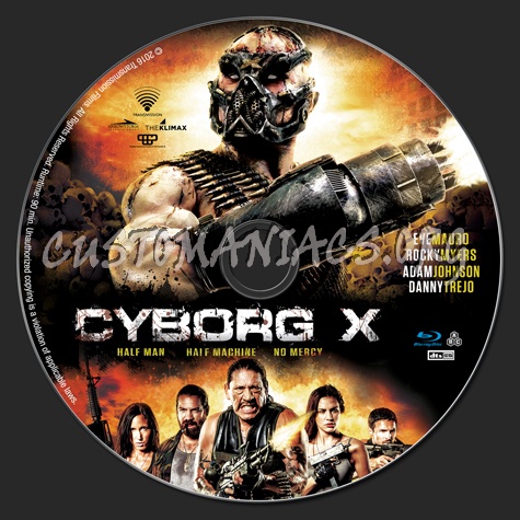 Cyborg X blu-ray label