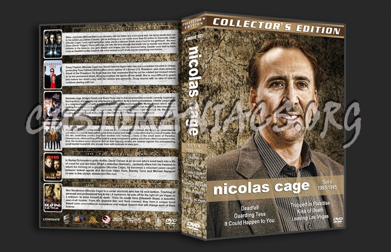 Nicolas Cage Filmography - Set 4 (1993-1995) dvd cover