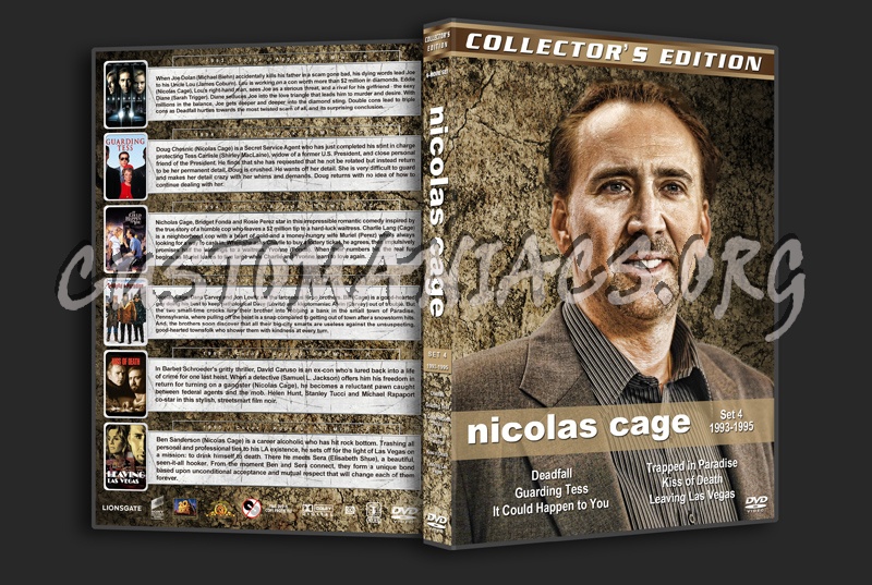 Nicolas Cage Filmography - Set 4 (1993-1995) dvd cover