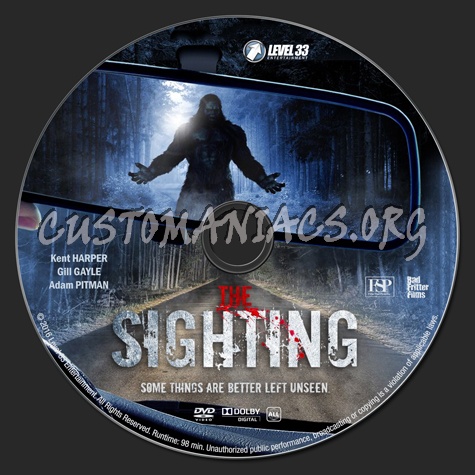 The Sighting dvd label