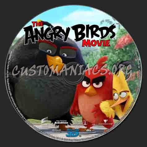 Angry Birds 2016 3D 6b blu-ray label