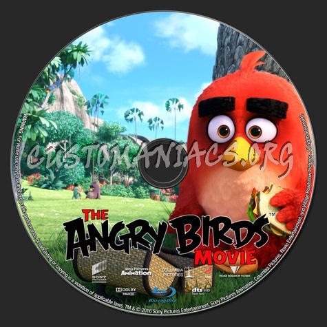 Angry Birds 2016 2D 3b blu-ray label