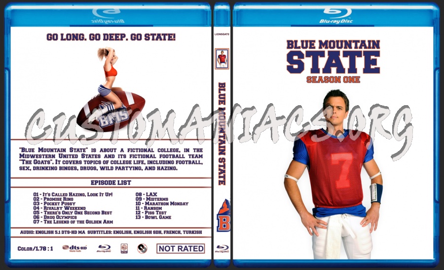 Blue Mountain State (Seasons 1-3) blu-ray cover