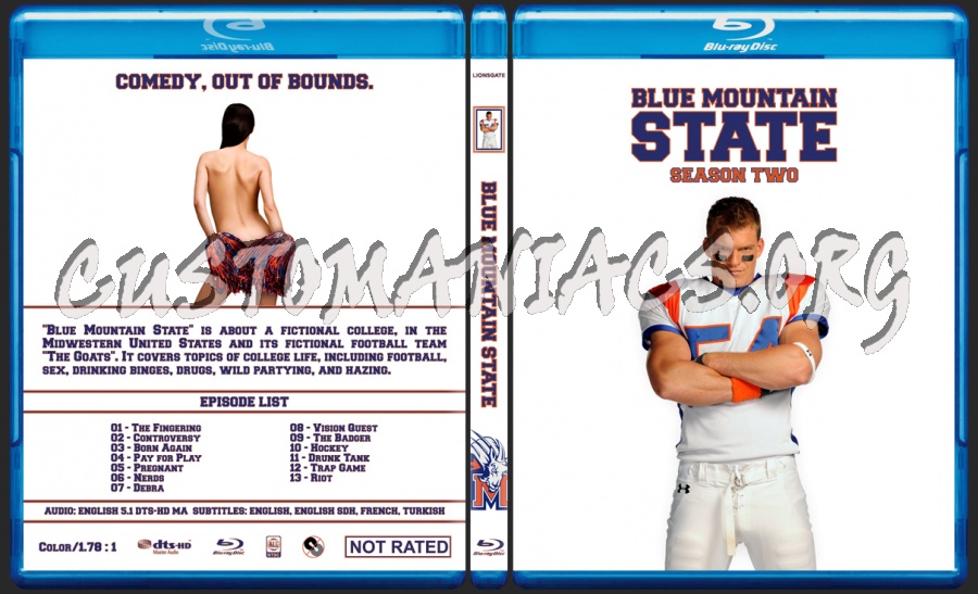 Blue Mountain State (Seasons 1-3) blu-ray cover