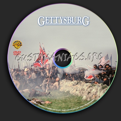 Gettysburg dvd label