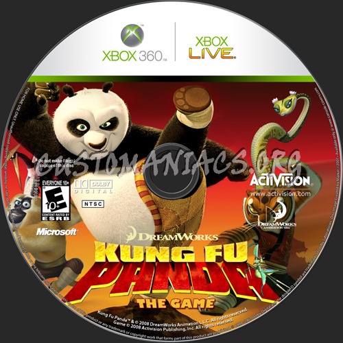 Kung Fu Panda dvd label