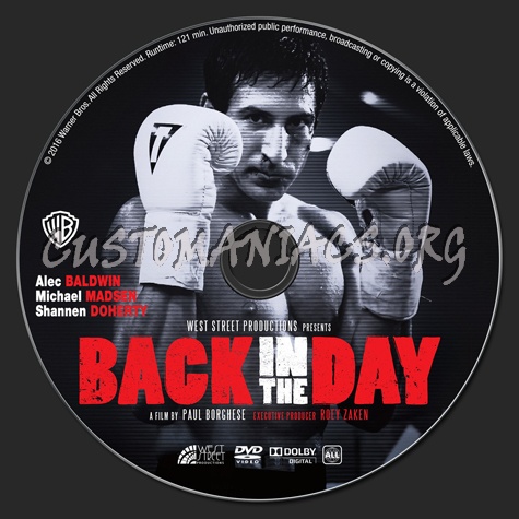 Back in the Day dvd label