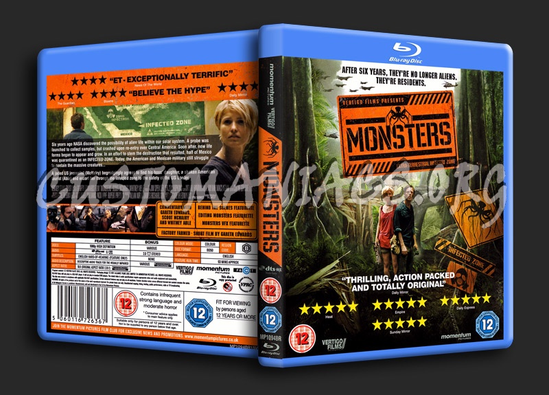 Monsters blu-ray cover