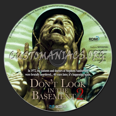 Don't Look into the Basement 2 blu-ray label